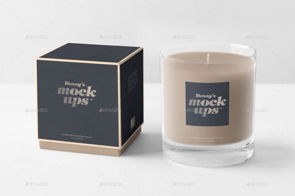 Personalized Candle Mockup pSD