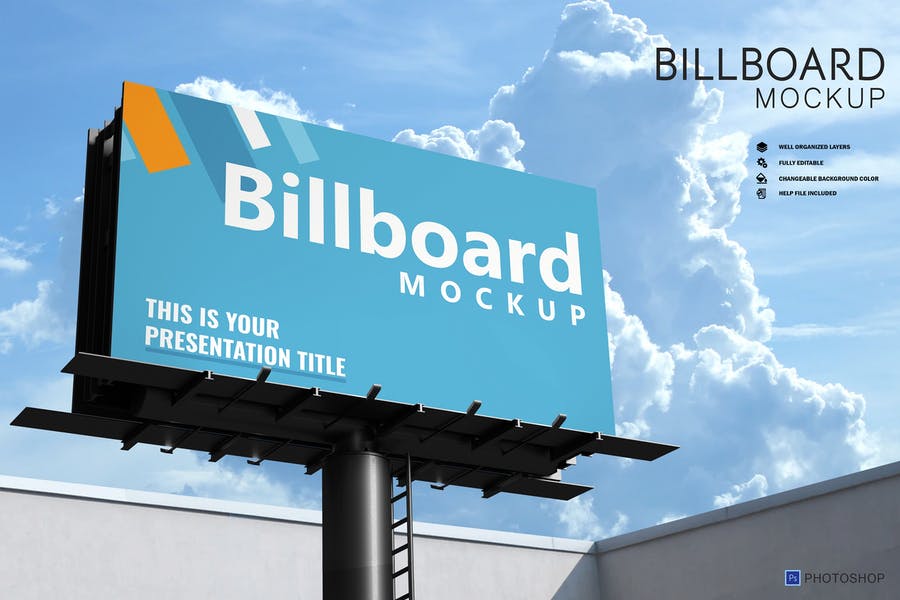 Photo Realistic Billboard Mockup