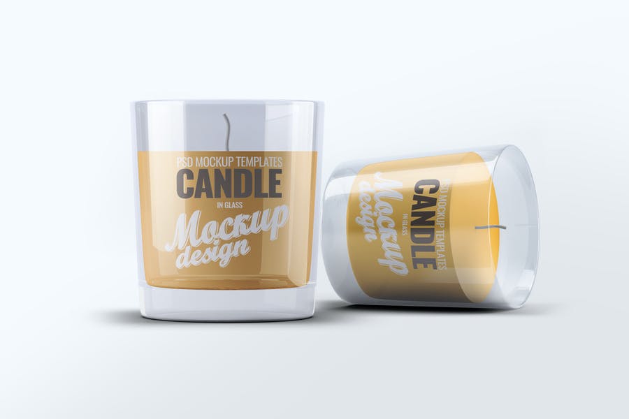 Scented Candle Mockup PSD