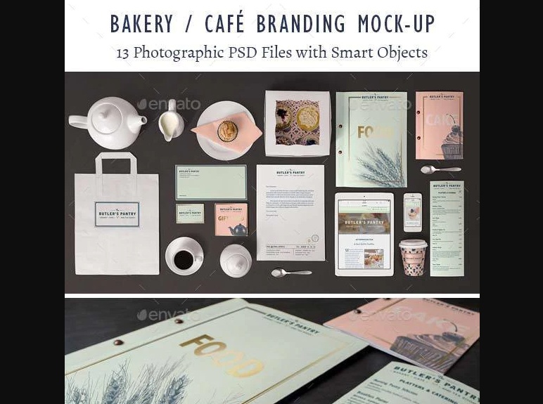 13 Bakery and Cafe Branding Mockup