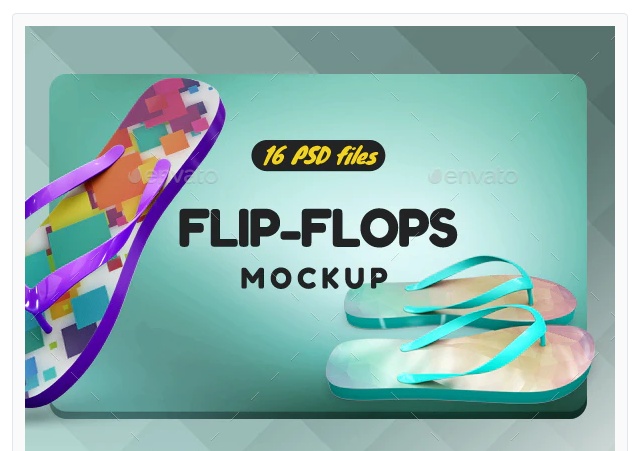 16 Flip Flop Mockups