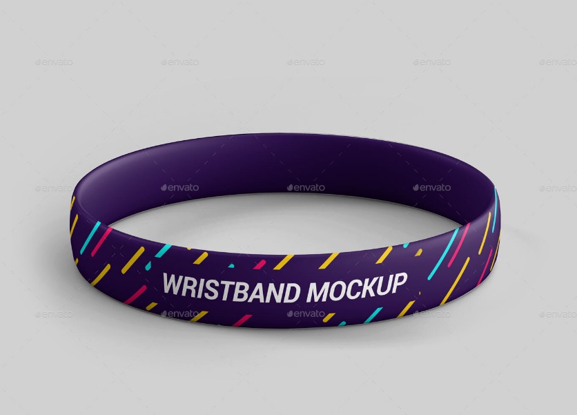 3D Wristband Mockup PSD
