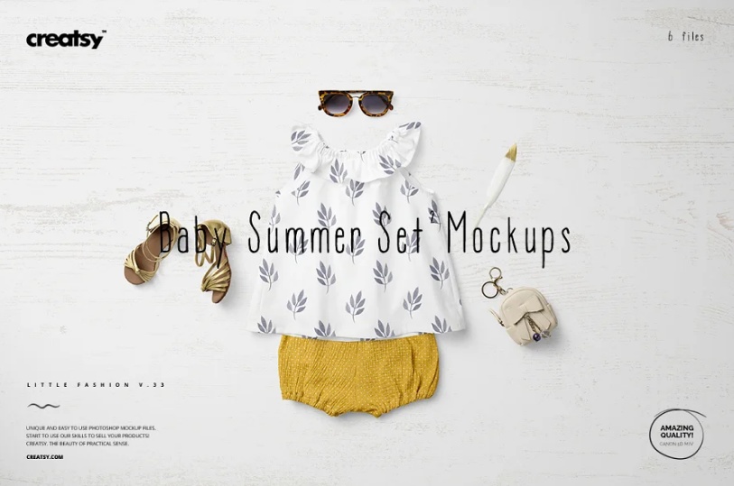 Baby Summer Dress Mockup PSD