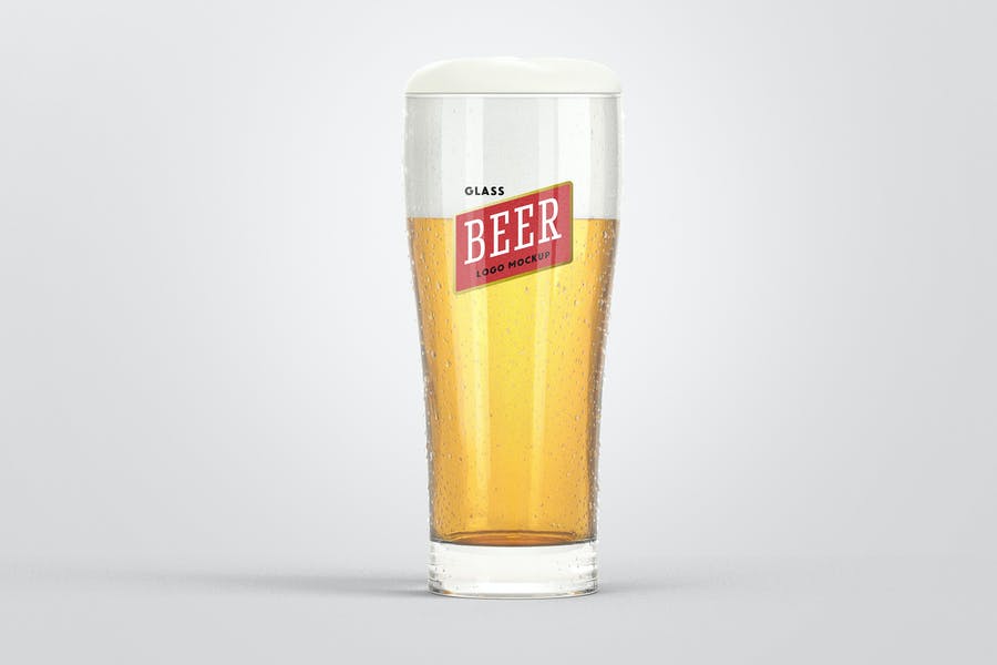 Beer Glass Branding Mockup