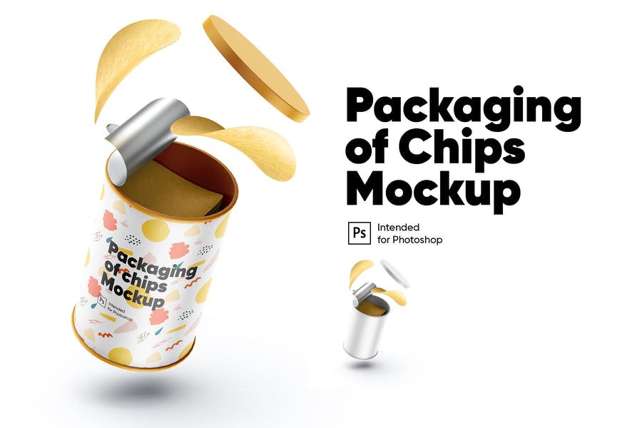 Best Packaging of Chips Mockup