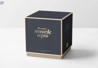 Candle box mockup