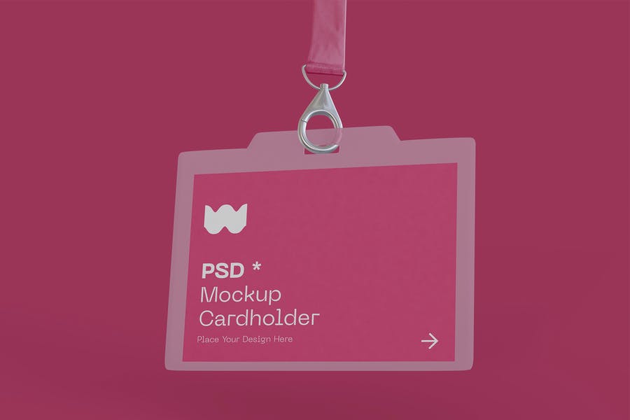 Card Holder Mockup PSD