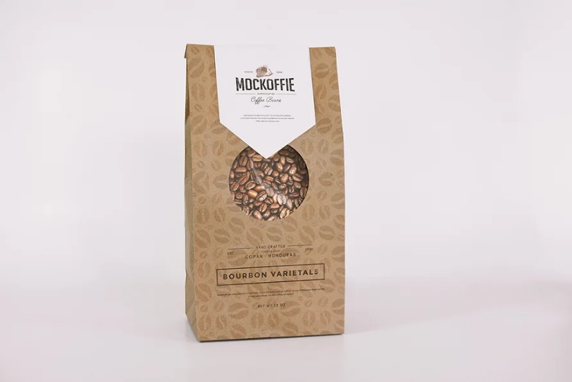 Coffee Bag Label Mockup