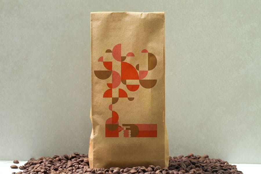 Coffee Craft Bag Mockup