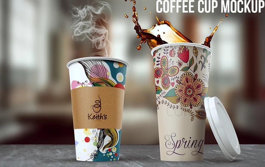 Coffee in Cup Mockup