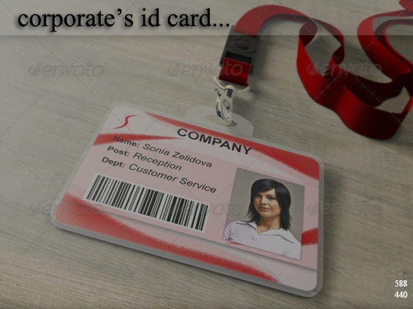 Corporate ID Card PSD Mockup