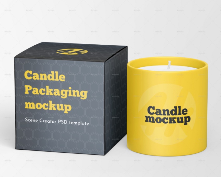 Creative Candle Box Mockup