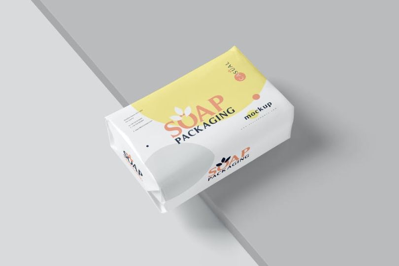 Customizable Soap Packaging Mockup PSD