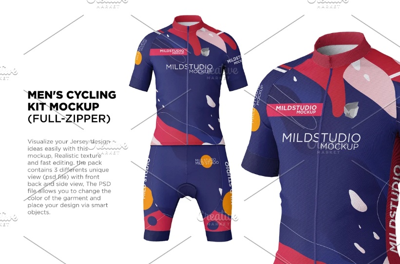 Cycling Jersey Kit Mockup