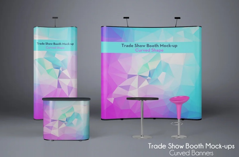 Editable Trade Show Booth Mockup