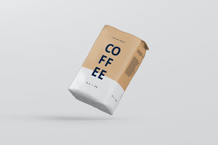 Elegant Coffee Packaging Mockup PSD