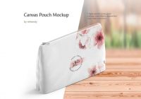 Canvas pouch mockup