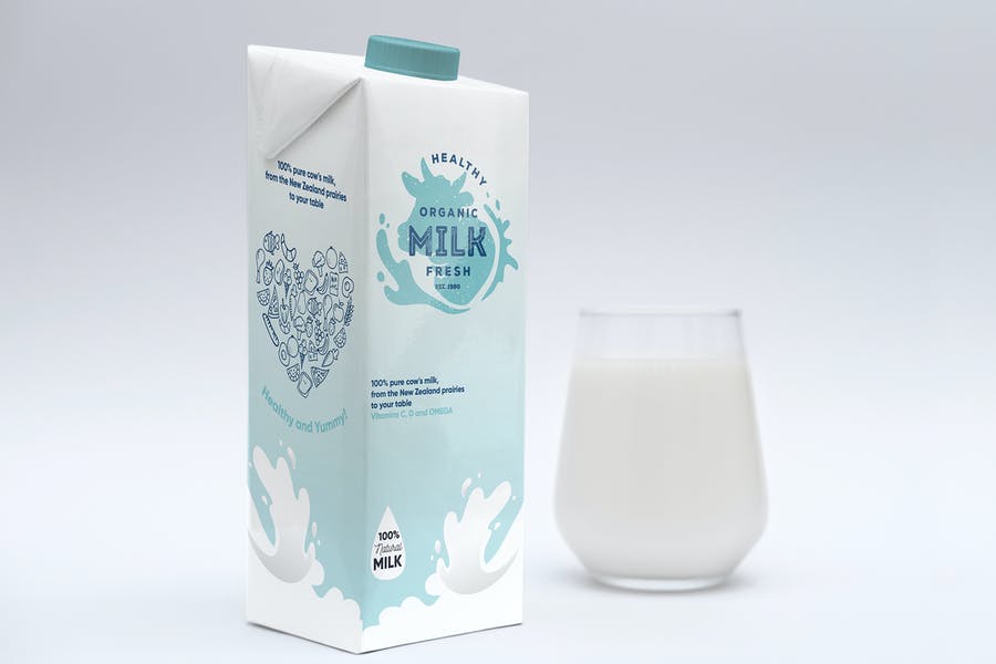 Fresh Milk Branding Mockup