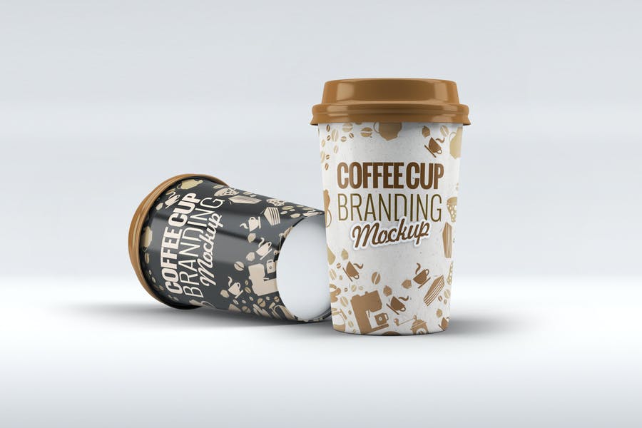 Fully Editable Coffee Cup Mockup PSD