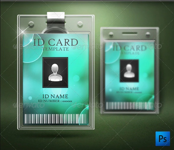 High Quality ID Card Mockup