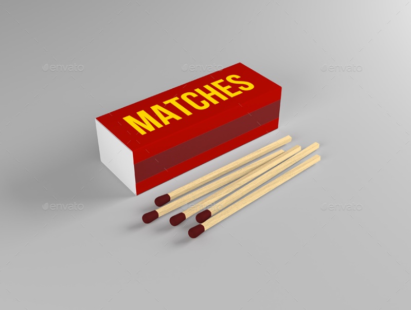 High Quality Match Box Mockups