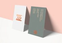 Elegant business card mockup