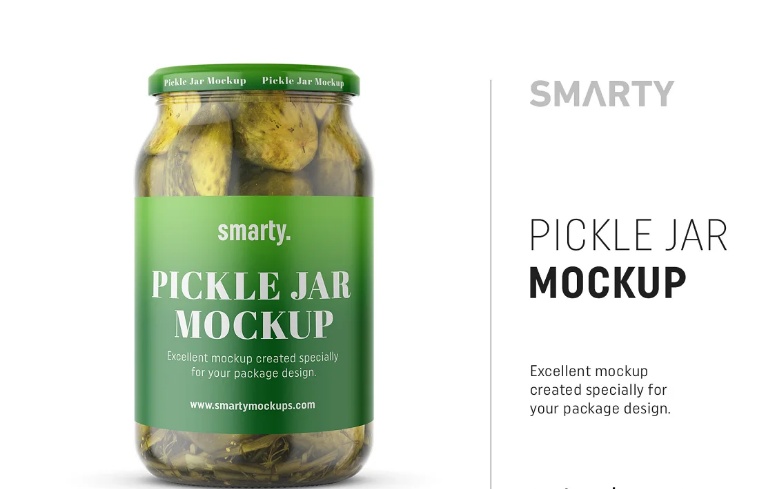 High Resolution Pickle Jar Mockups