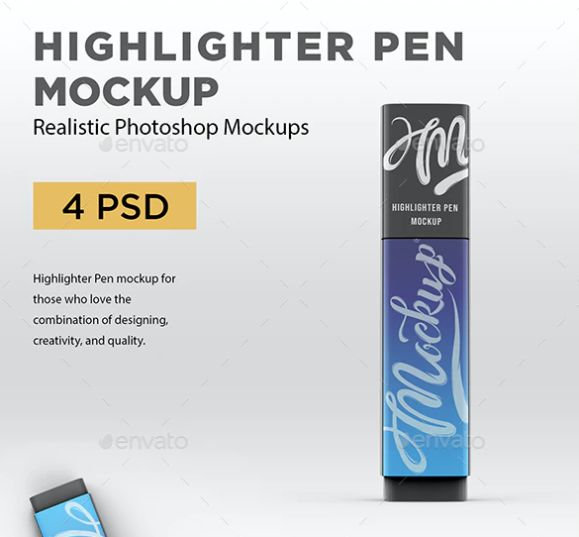 Highlighter Pen Mockup