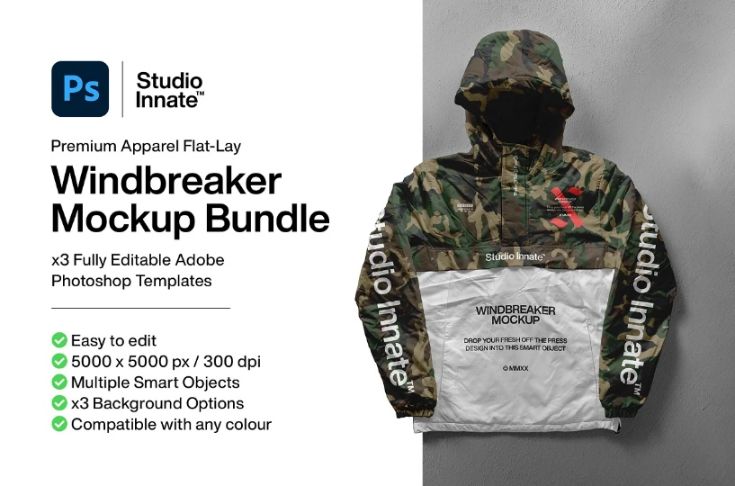 Jacket Mockup PSD Bundle