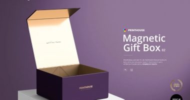 magnetic box mockup psd