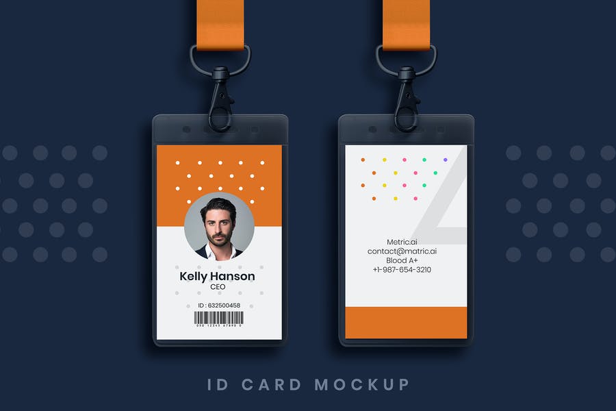 Minimal ID Card Mockup PSD
