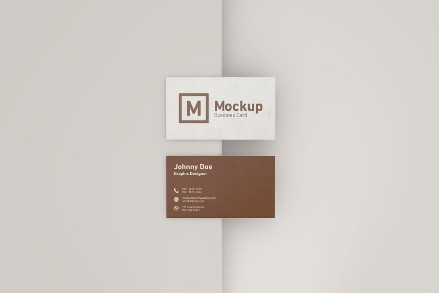 Modern Elegant Business Card Mockup