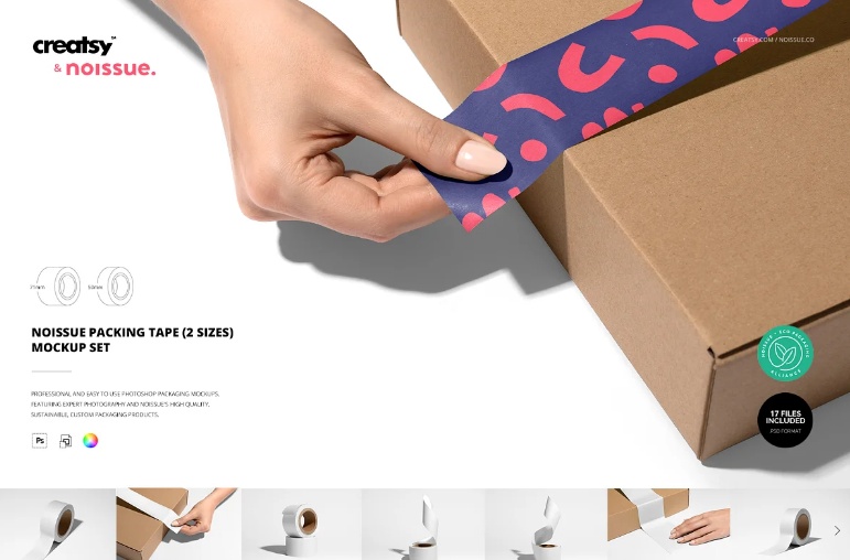 Packing Tape Mockup PSD
