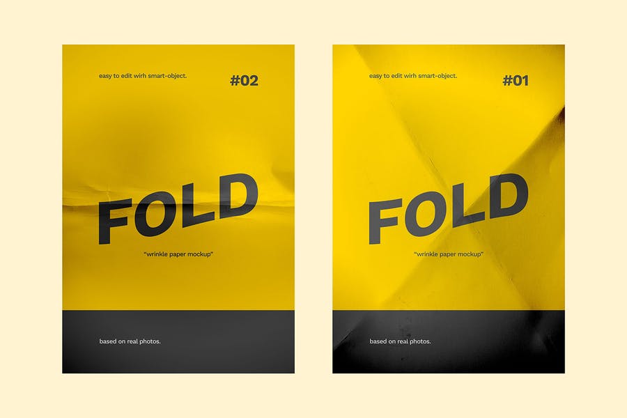 Paper Fold Mockup PSD