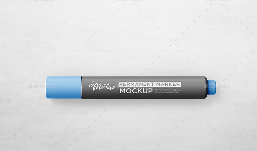 Permanent Marker Pen Mockup
