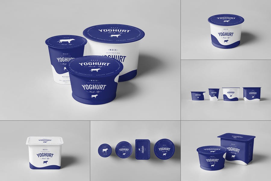 Photo Realistic Yogurt Mockup