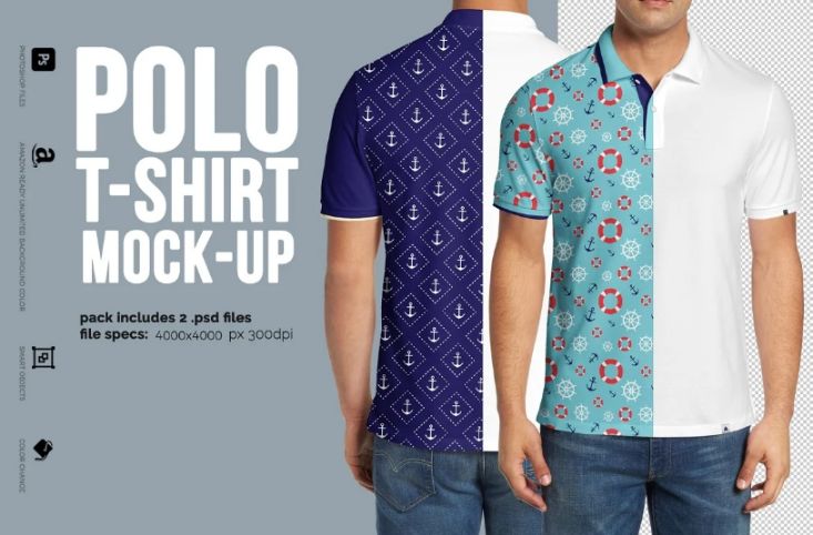 Polo Shirt Design Presentation Mockup