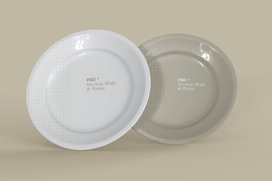 Premium Plates Mockup PSD