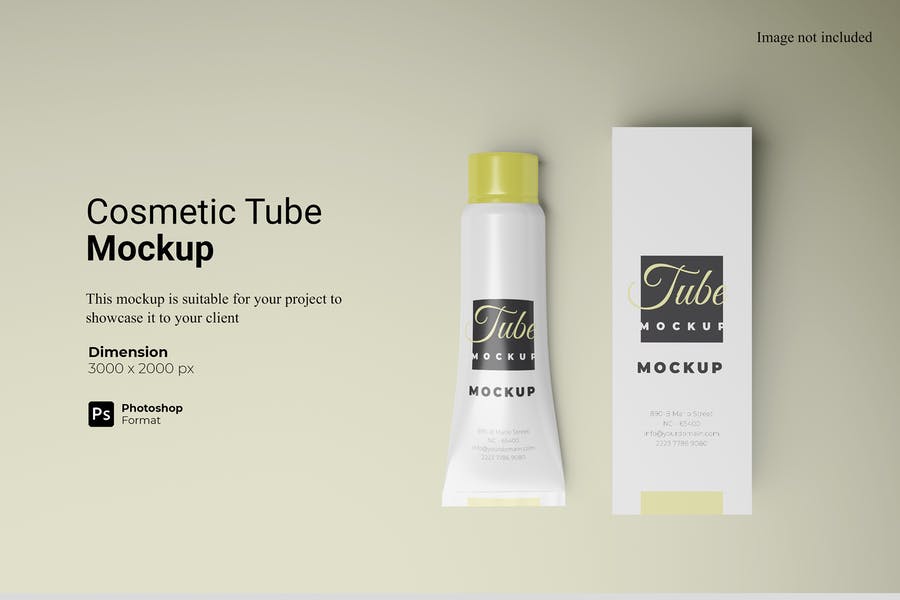 Realistic Cosmetics Tube Mockups