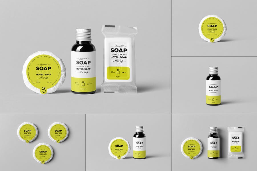 Realistic Soap Branding Mockup