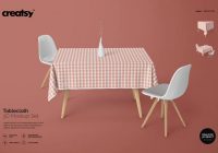 Tablecloth mockup PSD