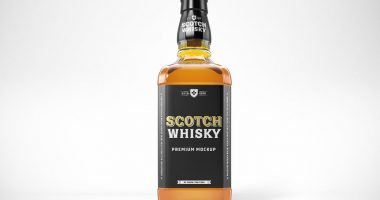 whisky branding mockup