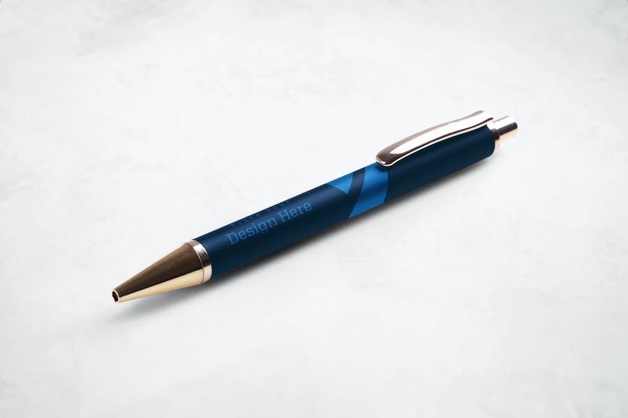 Simple Pen Branding Mockup