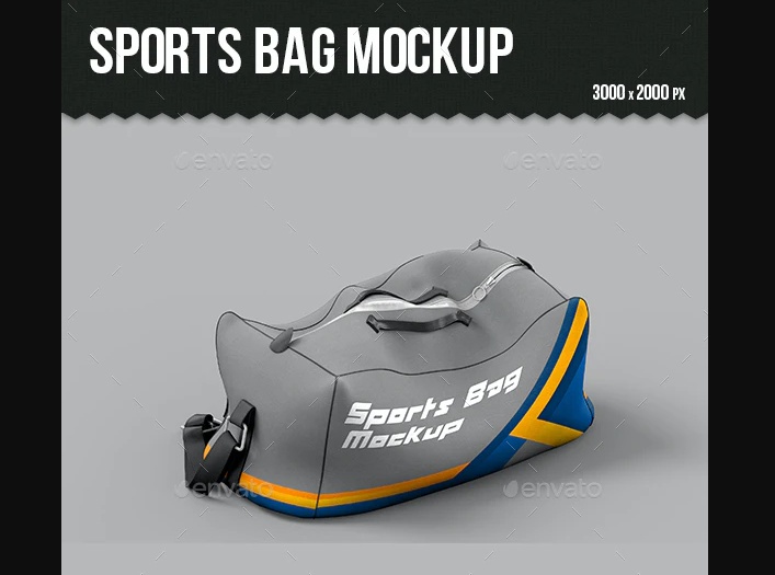 Simple Sports Bag Mockup