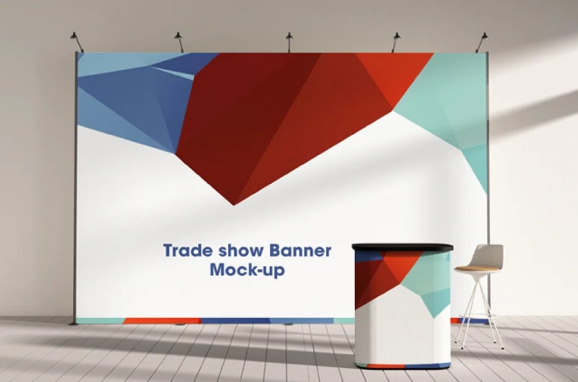 Simple Trade Show Display Mockup
