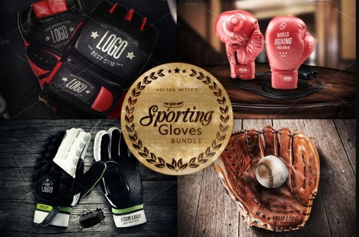 Sporting Gloves Mockup PSD