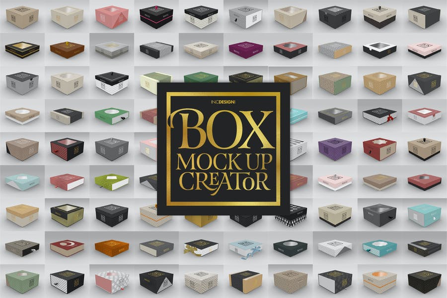 Square Box Mockup Creator