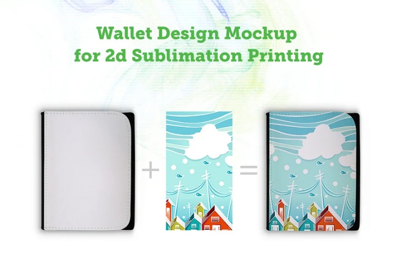 Sublimation Wallet Mockup PSD