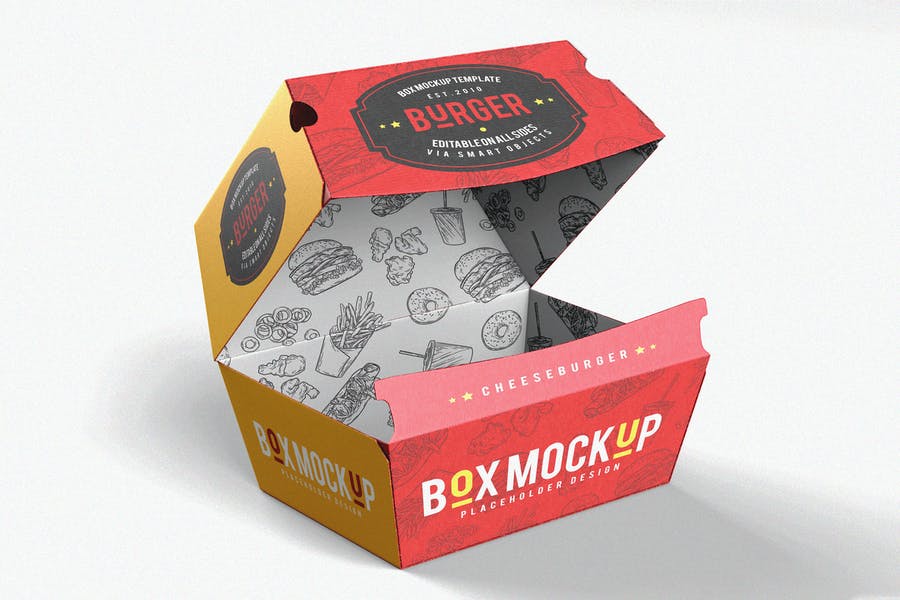Takeaway Packaging Mockup PSD