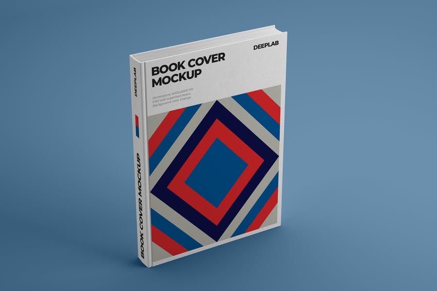 Vertical Hard Cover Book Mockup